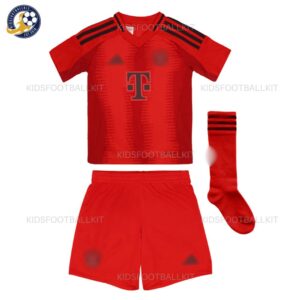 Bay^_^rn Home-Kids-Football-Kit-2024_25-With-Socks-frontview-b
